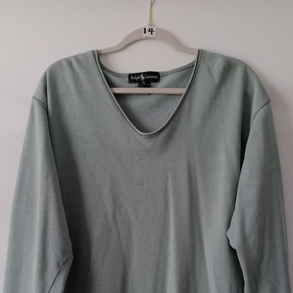 Ralph Lauren Men's Blue Fleece Sweatshirt Size M - Picture 2 of 5